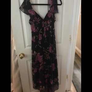 Classy Black floral dress